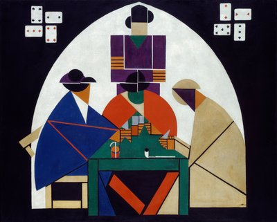 Kaartspelers door Theo van Doesburg